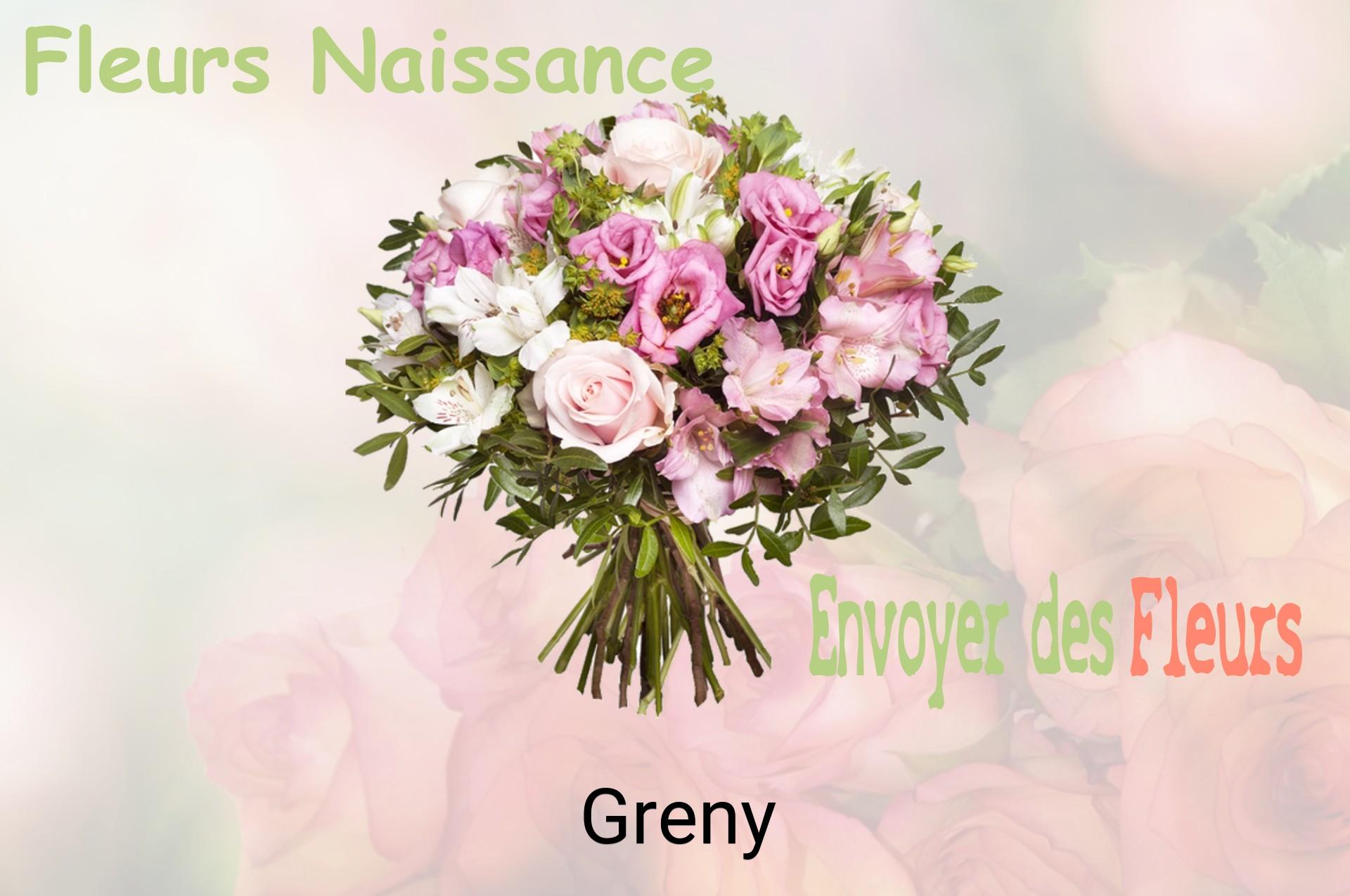 Bouquet de fleurs de naissance livré à Greny